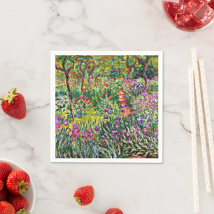 Monet - The Iris Garden at Giverny Napkin