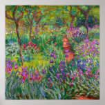 Monet “The Iris Garden at Giverny” Poster<br><div class="desc">Monet was a founder of French Impressionist painting, of which “The Iris Garden at Giverny” (painted between 1899 and 1900) is a beautiful example. It’s a celebration of color, light and movement. When Monet purchased the Giverny estate, he redesigned the flower garden already planted on its grounds. His preference for...</div>