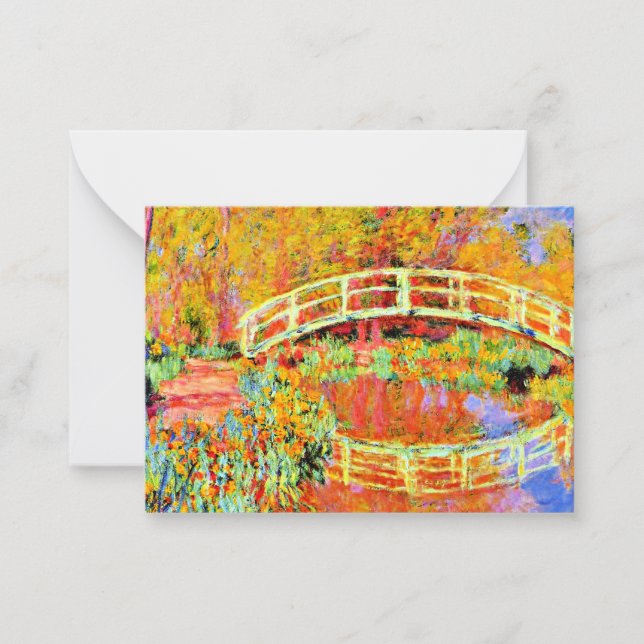 Monet - The Japanese Bridge at Giverny Card (Front)