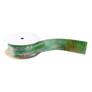 Monet The Japanese Footbridge Satin Ribbon