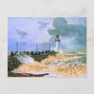 Monet - The Jetty at Le Havre, Postcard