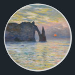 Monet - The Manneport, Cliff at Etretat, Sunset Ceramic Knob<br><div class="desc">The Manneport,  Cliff at Etretat,  Sunset / Etretat,  soleil couchant - Claude Monet in 1883</div>