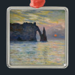 Monet - The Manneport, Cliff at Etretat, Sunset Metal Tree Decoration<br><div class="desc">The Manneport,  Cliff at Etretat,  Sunset / Etretat,  soleil couchant - Claude Monet in 1883</div>