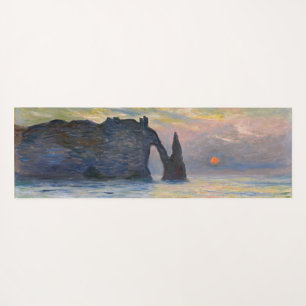 Monet - The Manneport, Cliff at Etretat, Sunset Yoga Mat