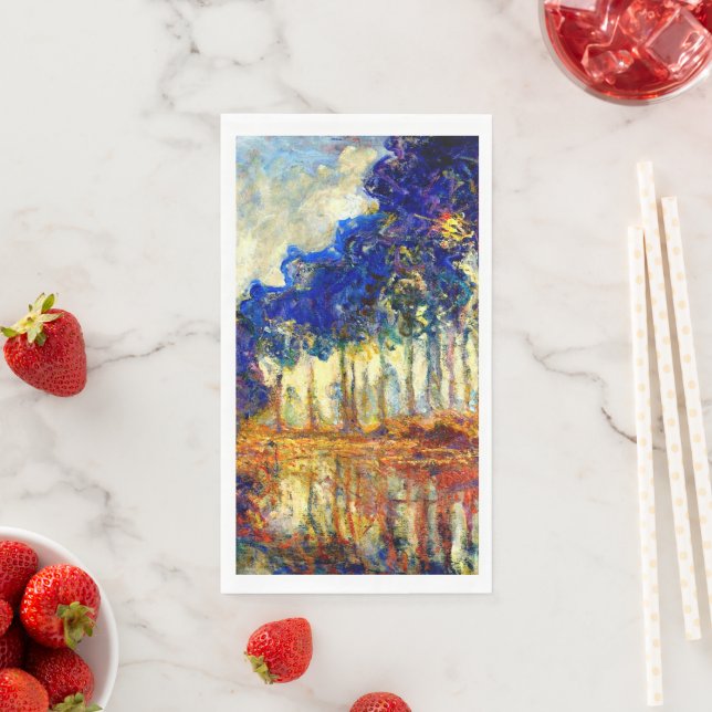 Monet - The Poplars in Autumn Napkin (Insitu)