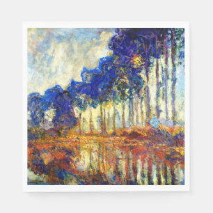 Monet - The Poplars in Autumn, Napkin
