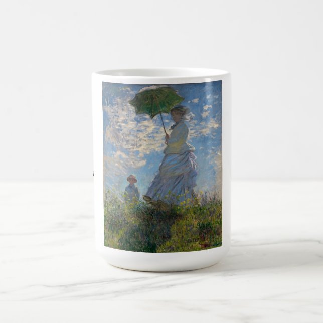  Monet , The Promenade, Parasol Coffee Mug (Center)