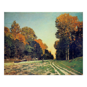 Monet - The Road from Chailly to Fontainebleau Poster