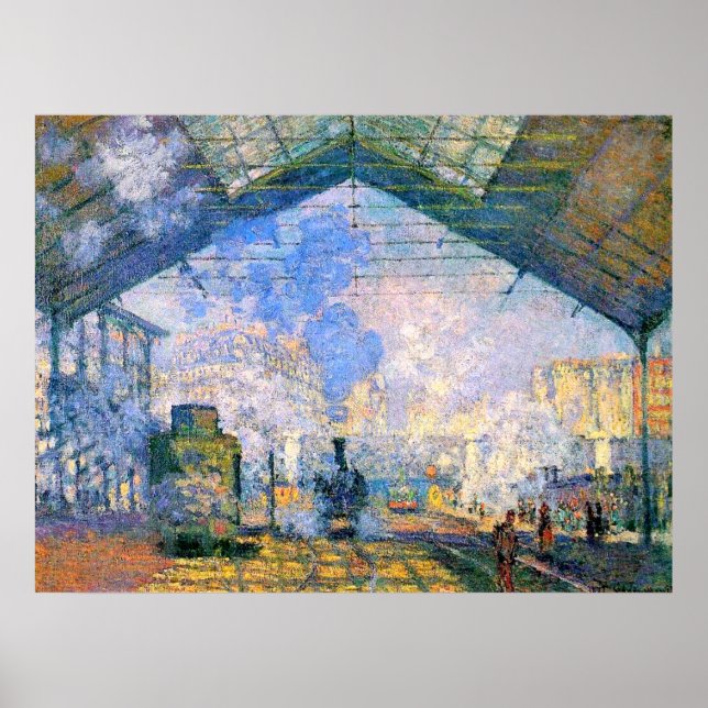 Monet - The Saint-Lazare Station Poster (Front)