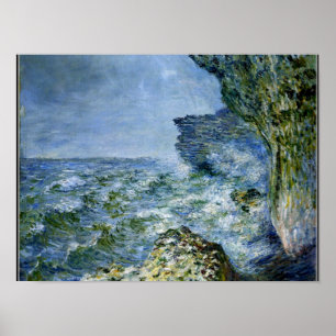 Monet - The Sea at Fecamp, Impressionism artwork Poster