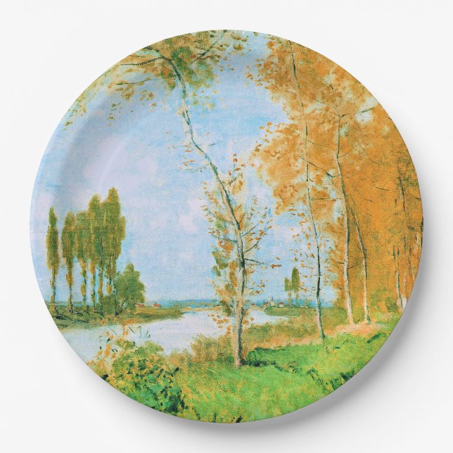 Monet - The Spring in Argenteuil, Paper Plate (Front)