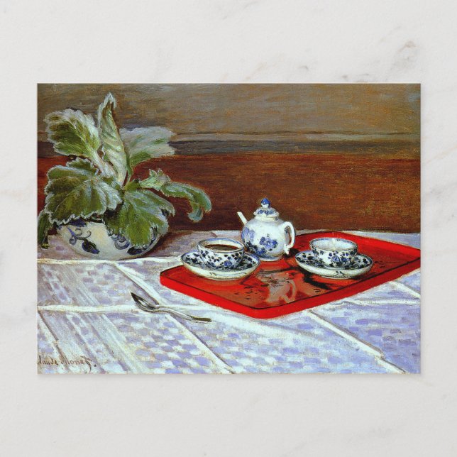 Monet - The Tea Set Postcard (Front)