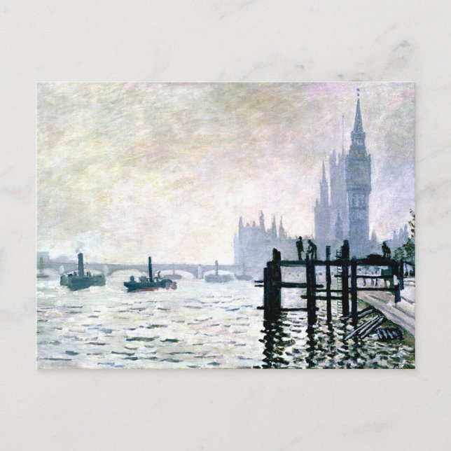 Monet - The Thames below Westminster Postcard (Front)