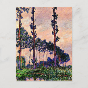Monet - Three Trees in Grey Weather Postcard