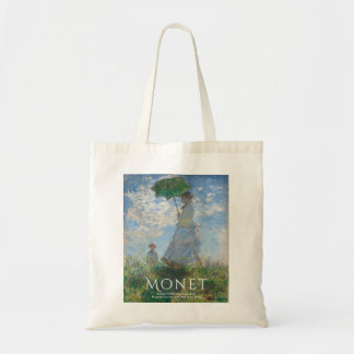 Monet Tote Bag Art, Woman with a Parasol