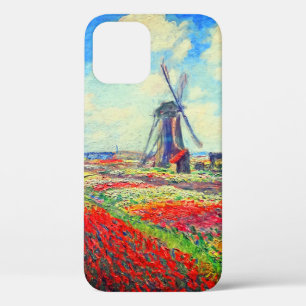 Monet Tulips Windmill iPhone 12 Case