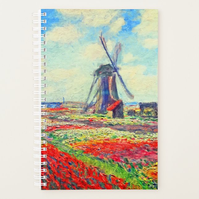 Monet Tulips Windmill Planner (Front)