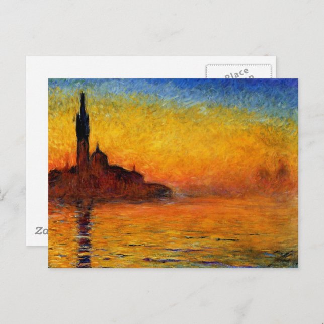 Monet - Twilight Venice Postcard (Front/Back)