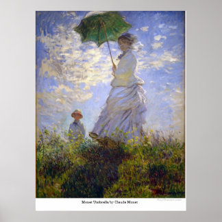Monet Umbrella by Claude Monet Poster