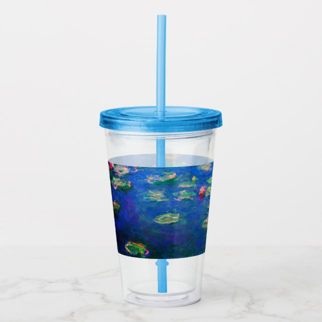 Monet Water Lilies 1906 Acrylic Tumbler (Front)