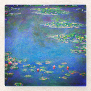 Monet Water Lilies 1906 Glass Coaster