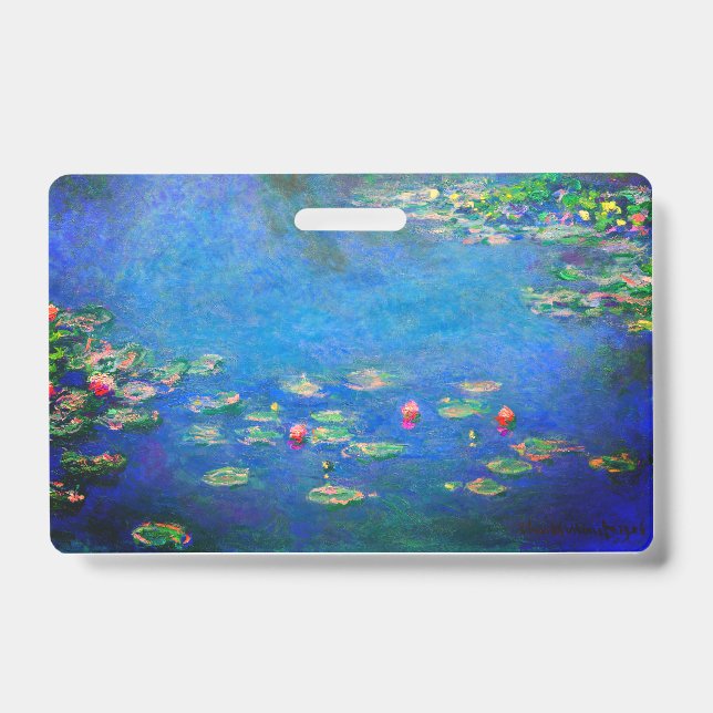 Monet Water Lilies 1906 ID Badge (Front)