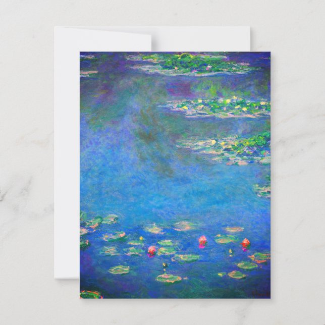 Monet Water Lilies 1906 Invitation (Front)
