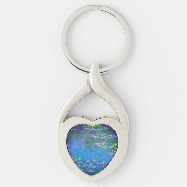 Monet Water Lilies 1906 Key Ring (Front)