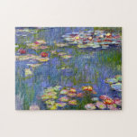Monet Water Lilies 1916 Jigsaw Puzzle<br><div class="desc">Monet Water Lilies 1916. Oil painting on canvas from 1916. French impressionist Claude Monet remains renowned and beloved for the water lily paintings that he created at his garden pond at Giverny. This specific water lily painting is from 1916 and reveals Monet’s move towards increasing abstraction and more varied colours....</div>