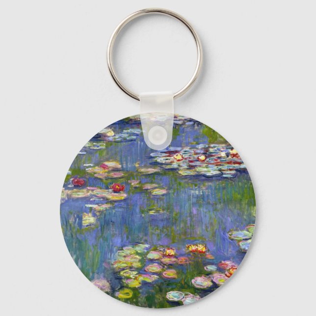 Monet Water Lilies 1916 Key Chain (Front)