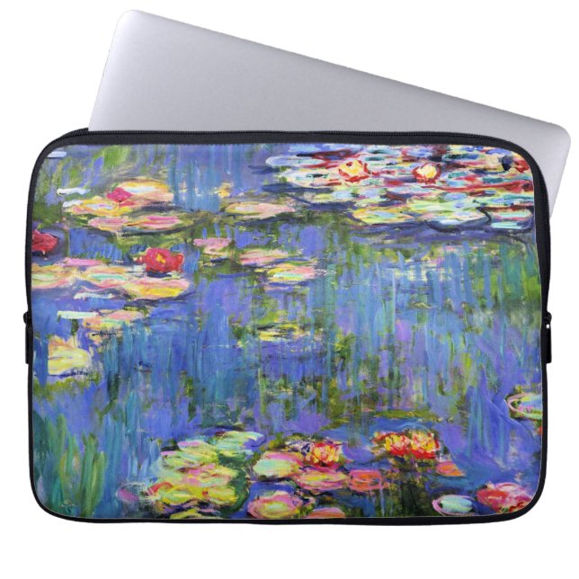 Monet - Water Lilies, 1916,  Laptop Sleeve (Front)