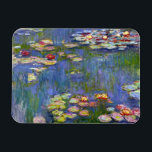 Monet Water Lilies 1916 Magnet<br><div class="desc">Monet Water Lilies 1916 magnet. Oil painting on canvas from 1916. French impressionist Claude Monet remains renowned and beloved for the water lily paintings that he created at his garden pond at Giverny. This specific water lily painting is from 1916 and reveals Monet’s move towards increasing abstraction and more varied...</div>