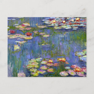 Monet Water Lilies 1916 Postcard