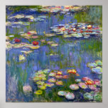 Monet Water Lilies 1916 Poster<br><div class="desc">Monet Water Lilies 1916 poster. Oil painting on canvas from 1916. French impressionist Claude Monet remains renowned and beloved for the water lily paintings that he created at his garden pond at Giverny. This specific water lily painting is from 1916 and reveals Monet’s move towards increasing abstraction and more varied...</div>
