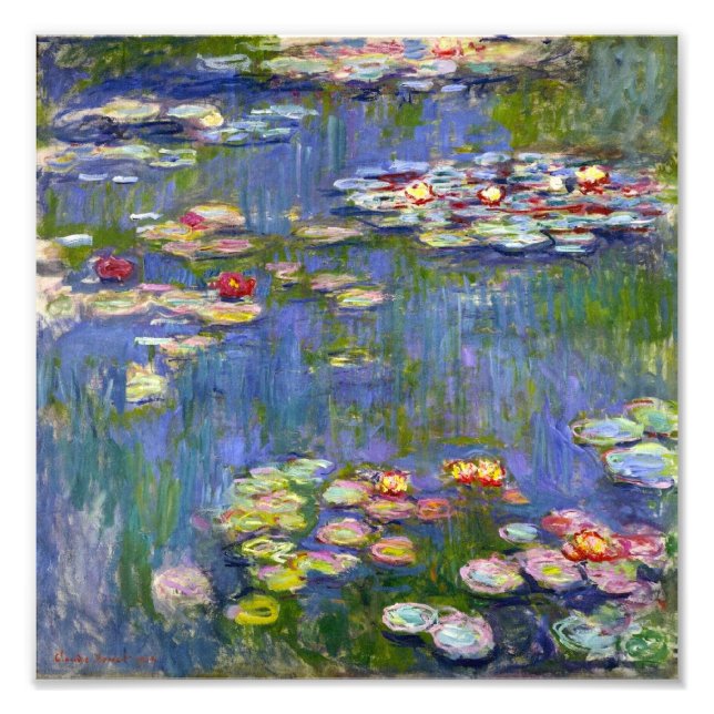 Monet Water Lilies 1916 Print (Front)