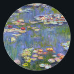 Monet Water Lilies 1916 Stickers<br><div class="desc">Monet Water Lilies 1916 stickers. Oil painting on canvas from 1916. French impressionist Claude Monet remains renowned and beloved for the water lily paintings that he created at his garden pond at Giverny. This specific water lily painting is from 1916 and reveals Monet’s move towards increasing abstraction and more varied...</div>