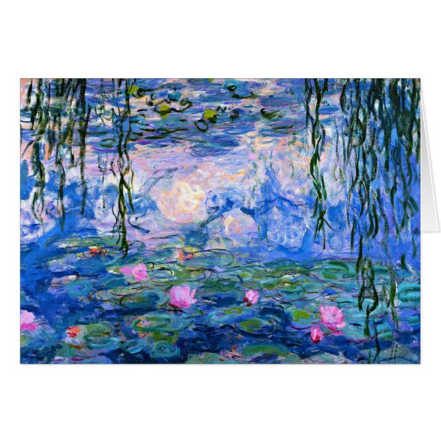 Monet - Water Lilies, 1919 artwork (Front Horizontal)