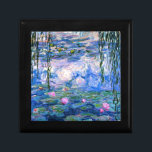 Monet - Water Lilies, 1919 artwork Gift Box<br><div class="desc">Monet - Water Lilies,  1919 artwork trinket/gift box.</div>