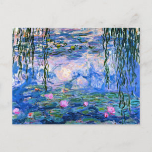 Monet - Water Lilies, 1919 artwork Postcard