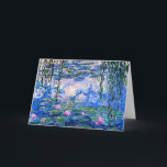 Monet - Water Lilies, 1919 Card<br><div class="desc">Famous painting by Claude Monet: Water Lilies,  1919</div>