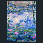 Monet - Water Lilies, 1919 Clipboard<br><div class="desc">Claude Monet 1919 painting,  Water Lilies</div>