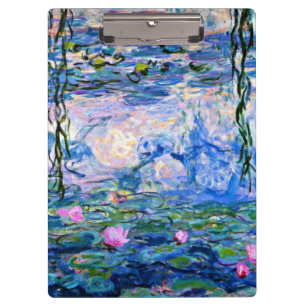 Monet - Water Lilies, 1919 Clipboard