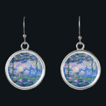 Monet: Water Lilies 1919, famous painting, Earrings<br><div class="desc">Claude Monet's famous painting,  Water Lilies 1919.</div>