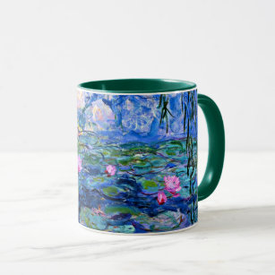 Monet: Water Lilies 1919, famous painting Mug