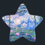 Monet - Water Lilies 1919, fine art painting Star Sticker<br><div class="desc">Water Lilies 1919,  popular fine art painting by Claude Monet</div>