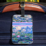 Monet - Water Lilies 1919 template Luggage Tag<br><div class="desc">Claude Monet's famous painting,  Water Lilies,  1919,  template,  ready to personalise. Insert your own name/text in place of Virginia.</div>