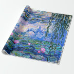Monet, Water Lilies, 1919, Wrapping Paper<br><div class="desc">Water Lilies,  1919,  famous painting by Impressionist artist,  Claude Monet</div>