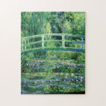 Monet Water Lilies and Japanese Bridge Fine Art Jigsaw Puzzle<br><div class="desc">Water Lilies and Japanese Bridge is beautiful fine art created by French Impressionism artist,  Claude Monet c. 1895,  showing a Japanese footbridge over his water lily garden pond.</div>