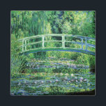 Monet Water Lilies and Japanese Bridge Magnet<br><div class="desc">Water Lilies and Japanese Bridge by French Impressionism painter,  Claude Monet. This Japanese footbridge was built over his lily pond by 1895. By 1899 he had made the first series of paintings that focused on the Japanese bridge.</div>