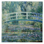 Monet - Water Lilies and Japanese Bridge Tile<br><div class="desc">Water Lilies and Japanese Bridge,  famous painting by Claude Monet,  1899</div>